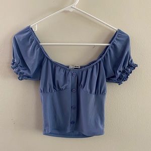 Fashion Nova peasant puff sleeve top